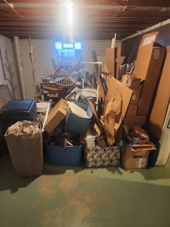 Roll-off dumpster container at job site for Construction Dumpster Rental in Madison Heights